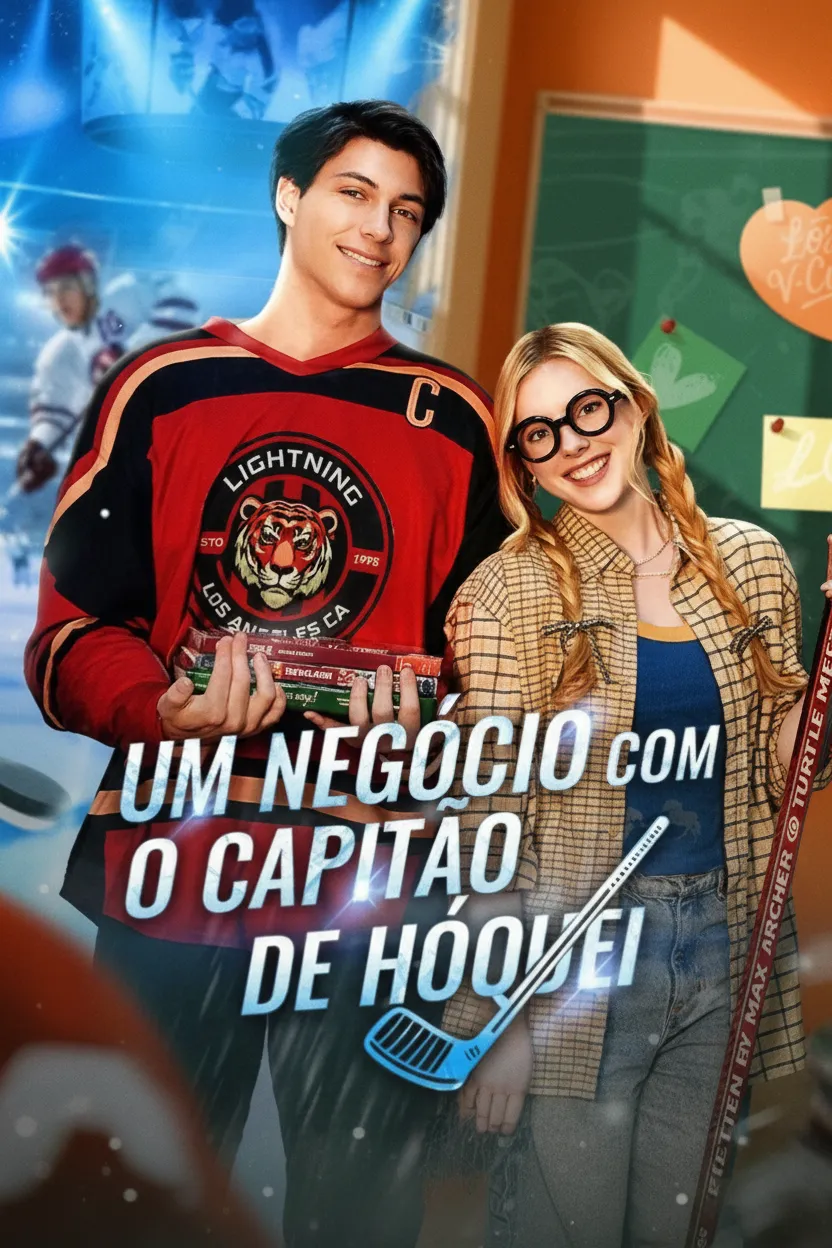 Capa de Um Negócio Com O Capitão De Hóquei