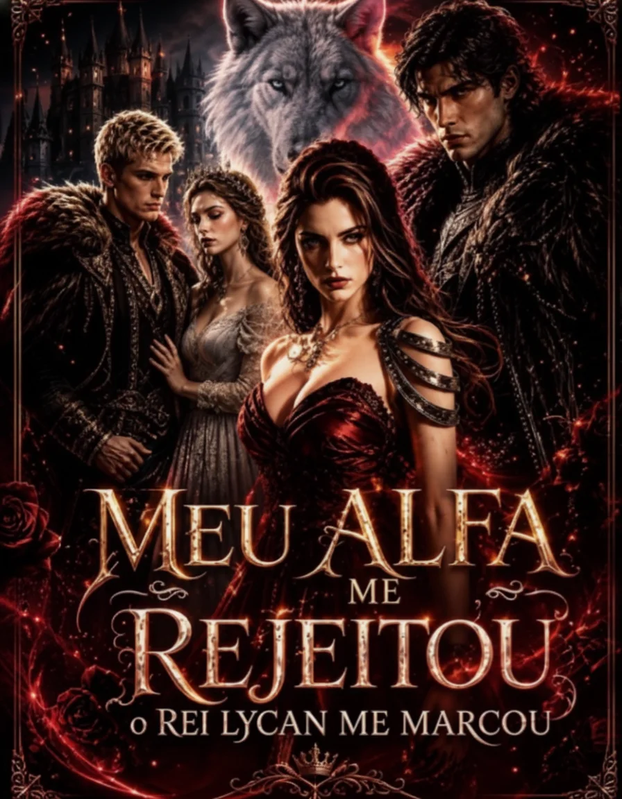 Capa de Meu Alfa Me Rejeitou, O Rei Lycan Me Marcou